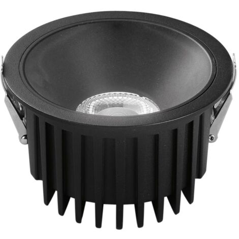 "Faretto ad incasso LED da esterno QUANTUM in alluminio nero con funzione CCT 18W"