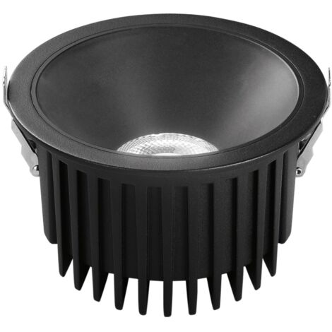 "Faretto ad incasso LED da esterno QUANTUM in alluminio nero con funzione CCT 30W"