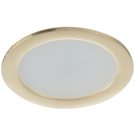 FAN EUROPE "Faretto ad incasso LED FUSION in alluminio oro con driver integrato 5W 4000K (luce naturale) 7x3.2 cm."