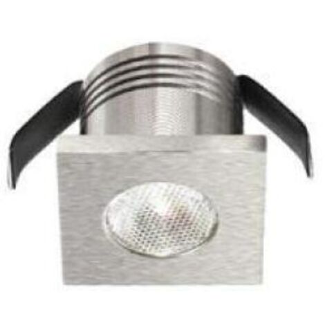 Faretto ad incasso led gea luce glam 3w 4000k nichel - gfa902n