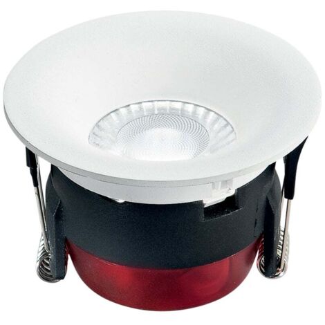 "Faretto ad incasso LED HYDE rotondo in alluminio bianco 8W con funzione CCT 8.5 cm."