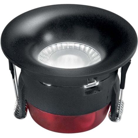 "Faretto ad incasso LED HYDE rotondo in alluminio nero 8W con funzione CCT 8.5 cm."