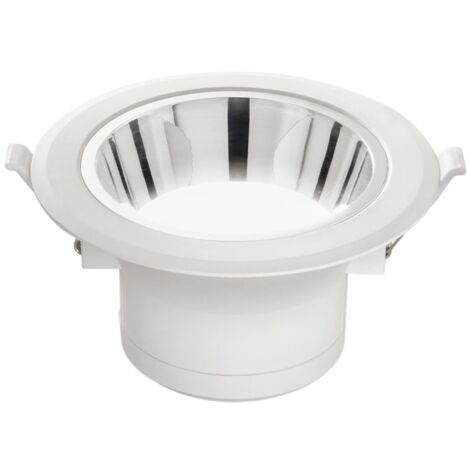 "Faretto ad incasso LED MACK antiabbagliamento bianco con riflettore cromato 15W 3000K (luce calda)"