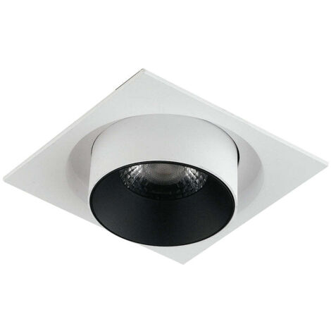 "Faretto ad incasso LED OUTSIDER bianco opaco con luce spot e testa estraibile ed orientabile 15W 3000K (luce calda)"