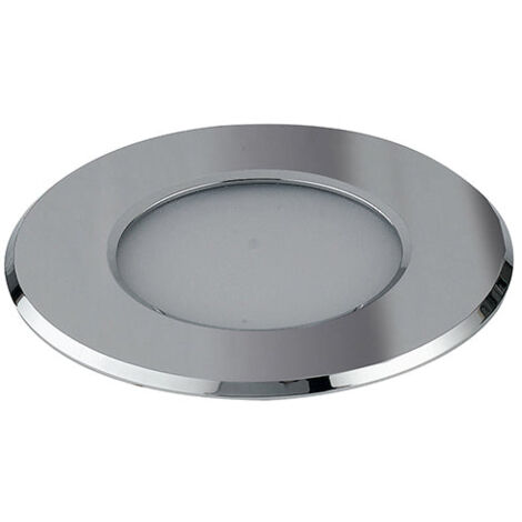 "Faretto ad incasso LED per esterno RAINBOW DC12V cromato 5W 4000K (luce naturale) + RGB x3.2 cm."