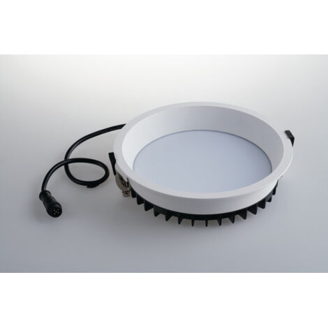 "Faretto ad incasso LED XANTO bianco 30W 4000K (luce naturale) + RGB DC24V easy domotica"