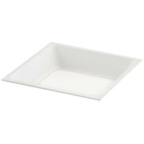 "Faretto ad incasso LED XANTO quadrato bianco con luce antiflesso 18W 4000K (luce naturale) 14.5x5.5 cm."
