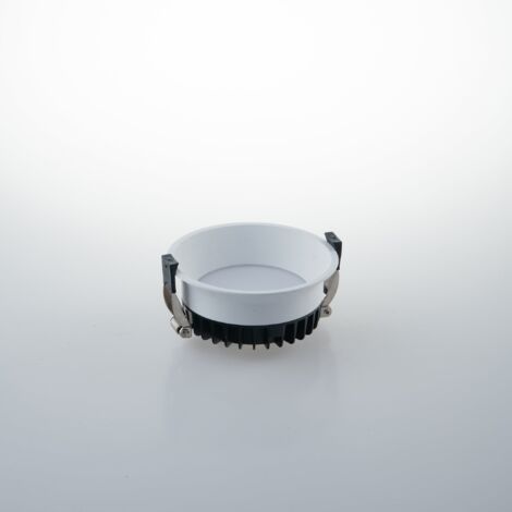 "Faretto ad incasso LED XANTO tondo bianco con luce antiflesso 12W 5000K (luce fredda) 11x4.7 cm."