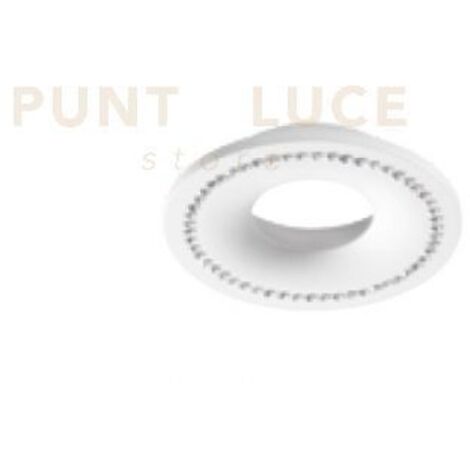 FARETTO AGEHA  DA INCASSO GU10 BIANCO CON CRISTALLI CUT OUT D.9,8CM IP20
