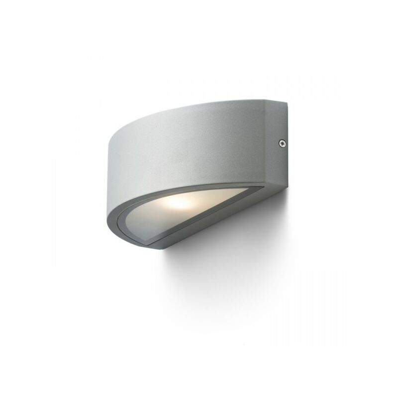 Image of Rendl Light - Faretto applique lesa da parete grigio argento 230V E27 26W IP54