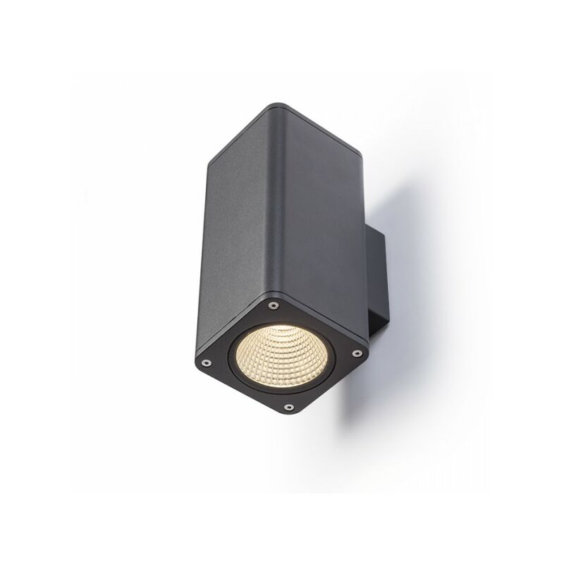 Image of Rendl Light - Faretto applique mizzi da parete grigio antracite 230V led 2x12W 46°IP54 3000K