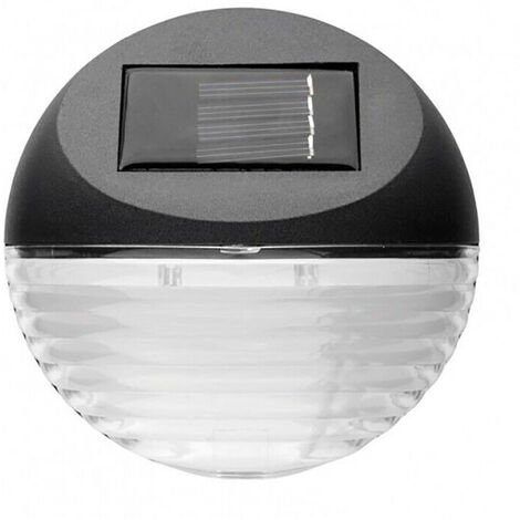 Faretto Applique Solare LED Esterno Parete Giardino Pannello Lampada Luce Fredda