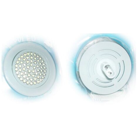 FARETTO BIANCO DA INCASSO 48 LED 4W 4 WATT 230V LUCE CALDA 3500K KELVIN