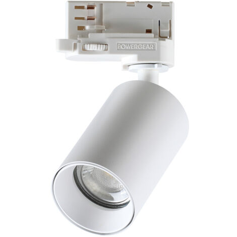 Faretto Binario Byte Metallo Bianco 1 Luce Gu10 7W 3000K Luce Calda