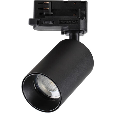 Faretto Binario Byte Metallo Nero 1 Luce Gu10 7W 3000K Luce Calda