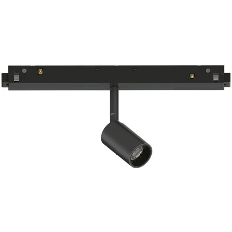 Faretto Binario Singolo Dali Ego Alluminio Nero 1 Luce 3W 3000K Luce Calda