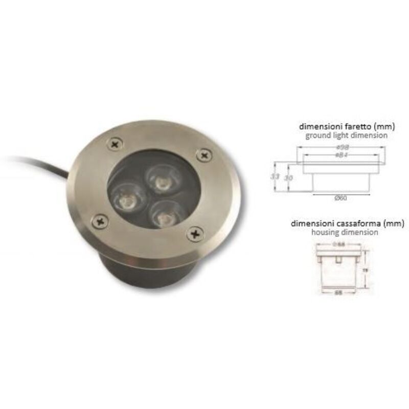 Lampo Lighting - Faretto Carrabile 3W Bf ( cod