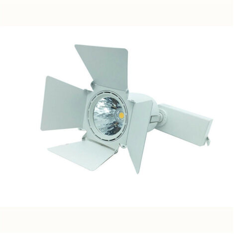 Faretto Cob Led Binario Snodabile Fredda Calda Naturale Soffitto 30w