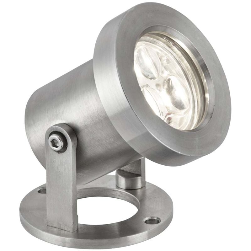 Searchlight - Faretto da esterno a Led 3W Ip65 3X1W inox 6500K 200 lumen inox trasparente
