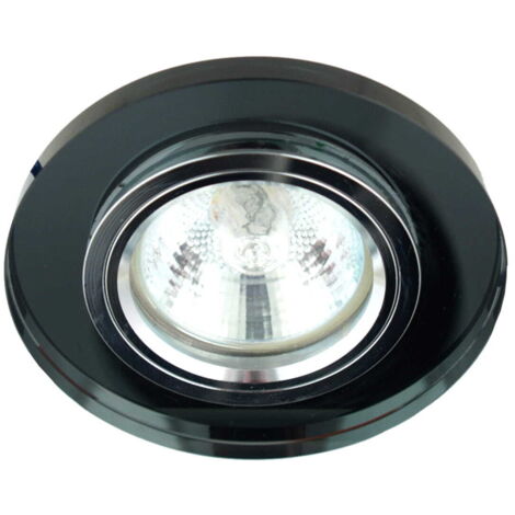 Faretto da incasso Candellux SS-15 vetro nero MR16