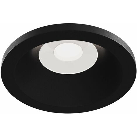 Faretto da incasso Downlight in Alluminio Zoom Nero