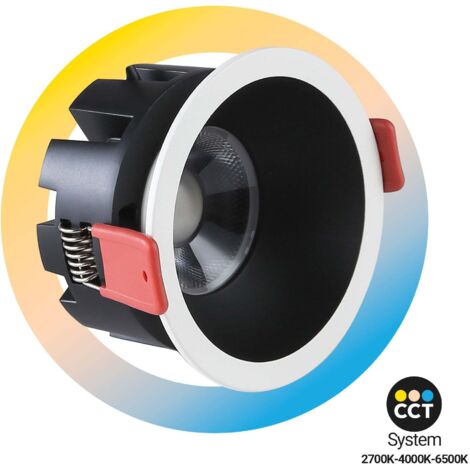 Faretto da incasso LED - 8W - CCT - Chip OSRAM - Taglio Ø75mm