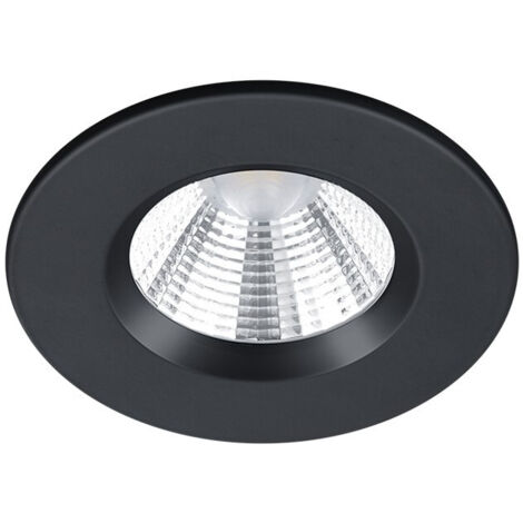 Faretto da Incasso Led Interno Soffitto Rotondo Nero 8,5 cm Zagros GD Trio