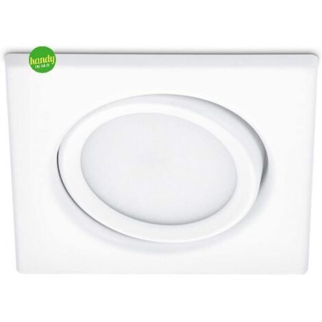 Faretto da Incasso Led Quadrato 5W Orientabile Bianco 8per8 cm Rila GD Trio