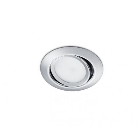 Faretto da Incasso Led Rotondo 5W Orientabile Cromato 8 cm Rila GD Trio