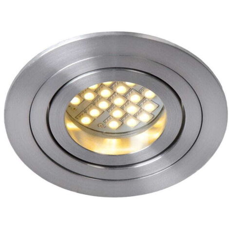 Faretto da incasso Lucide Tube GU10 orientabile argento