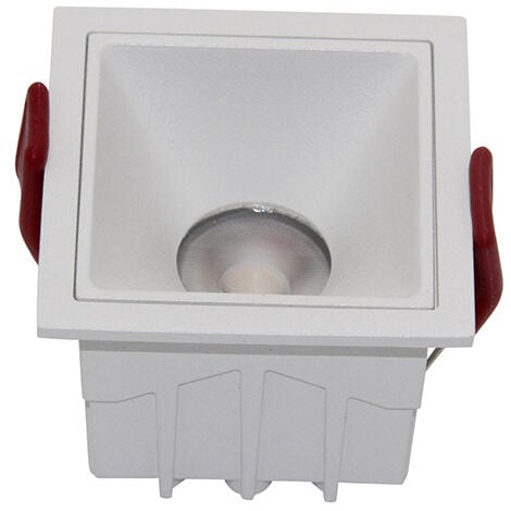 Faretto Da Incasso Moderno Alfa Led Alluminio Bianco Led 10W Luce Calda