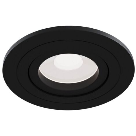 Faretto Da Incasso Moderno Atom Alluminio Nero 1 Luce