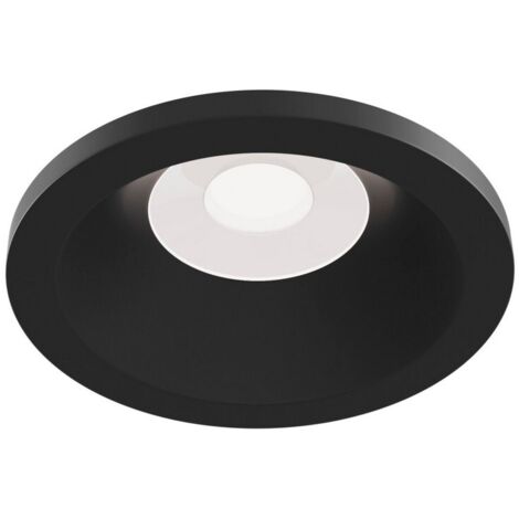 Faretto Da Incasso Moderno Zoom Alluminio Nero 1 Luce