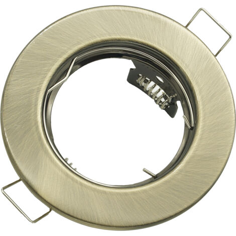 Faretto da incasso ottone GU10 tondo IdeaLED ID-1048