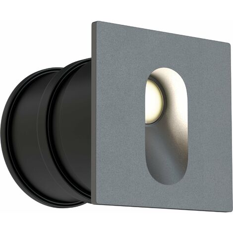 Faretto da incasso Outdoor in Alluminio Via Urbana Grigio