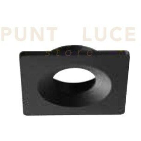 FARETTO DA INCASSO PACHA GU10 QUADRATO CUT OUT L.9,8CM NERO IP20