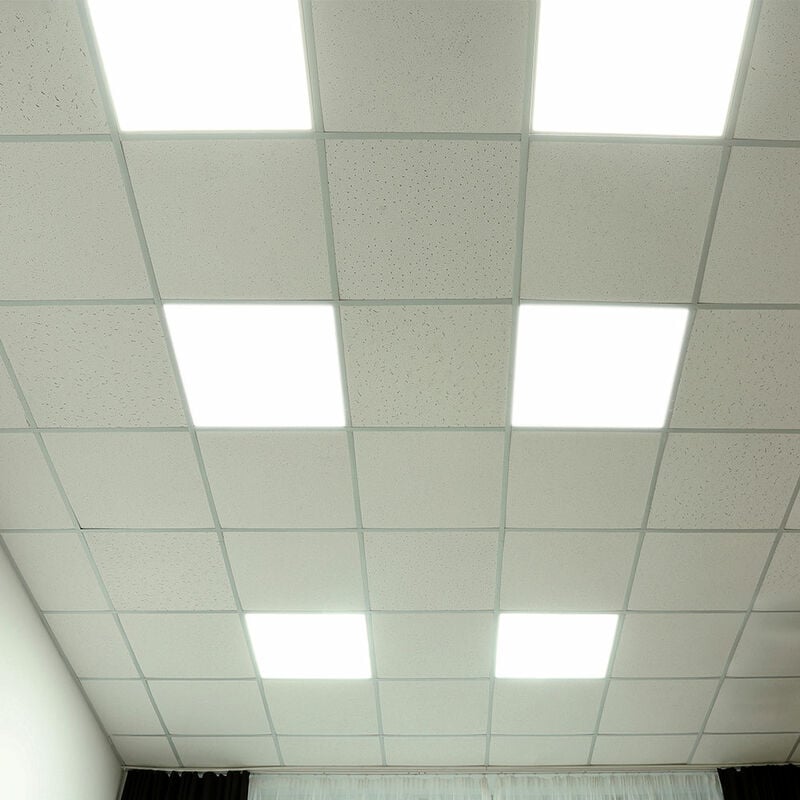 Image of Faretto da incasso piatto a pannello da incasso Faretto da incasso a soffitto quadrato a led Plafoniera a led bianco, alluminio, 36W 4320lm bianco