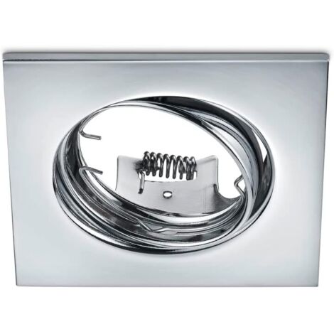 Faretto da Incasso Quadrato Jura 1xGU10 Cromo 8x8 cm Trio Lighting