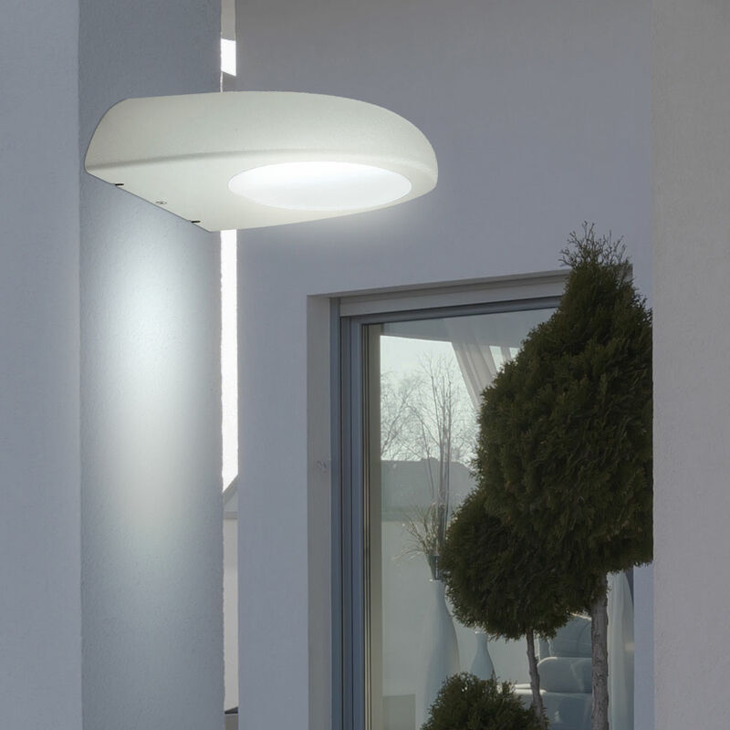 Image of Lampada da parete esterna lampada da balcone lampada da esterno lampada da parete acciaio inossidabile, vetro plastica, 1x led 4W 320Lm bianco caldo,