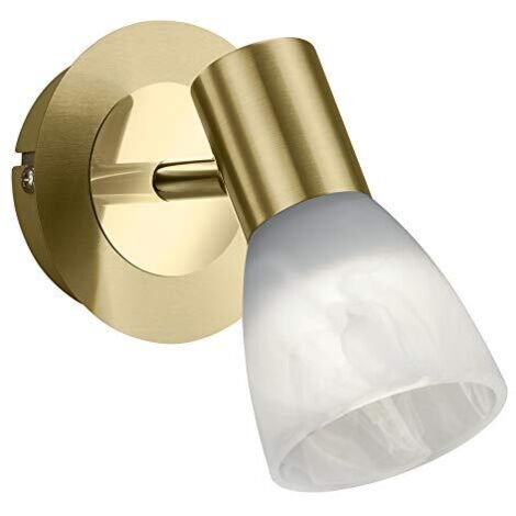 Faretto da Parete o Soffitto Spot Led Orientabile Ottone Vetro Levisto GD Trio