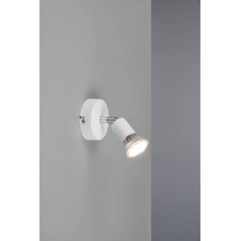 FARETTO DA PARETE PARIS 1 LUCE GU10 BIANCO