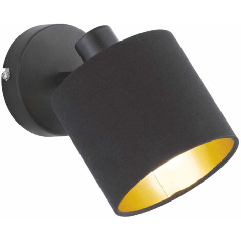 Faretto da parete TOMMY nero/oro dimmerabile E14 RL R80331079