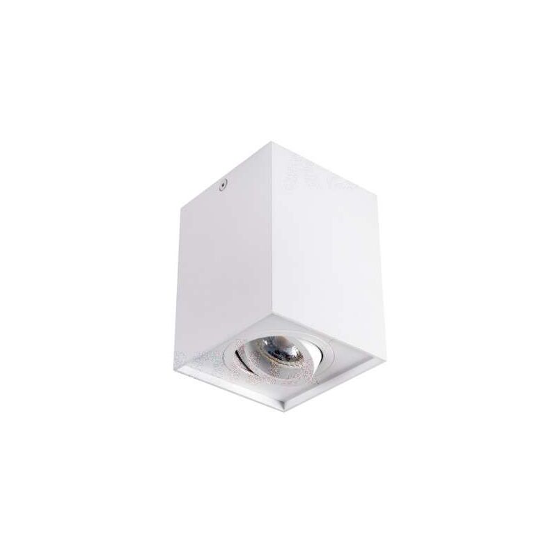 Lampada da proiezione quadrata per 1 lampadina GU10 Bianco opaco