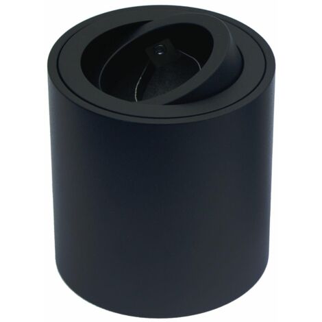 Faretto da soffitto Corto nero 84mm orientabile GU10