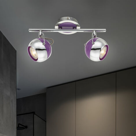 2x Faretti LED da soffitto Dimmerabili - Rotondo - Nero - 5W
