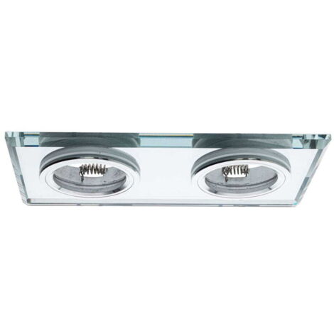Faretto da soffitto incasso 2xGU10 35W cromato EKOS919