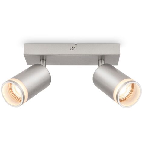 Faretto da soffitto Lampada da soffitto Lampada da camera da letto orientabile a 2 luci GU10