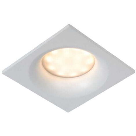 Faretto da soffitto Lucide Ziva quadrato bianco GU10
