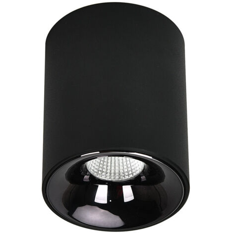 Faretto da soffitto moderno rotondo nero Ø6cm LED a colori variabili 5W TOM Light Prestige
