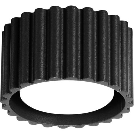 Faretto da soffitto moderno rotondo scanalato nero 6 cm 1xGX53 10W AURA Sollux Lighting